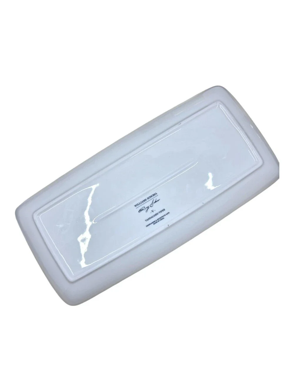 Rory Dobner for Williams Sonoma Vandalized Viper Rectangular Ceramic Tray